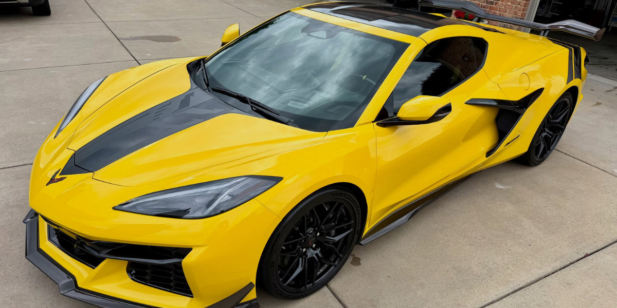 Machine polishing during paint correction at Gordo's Detailing
